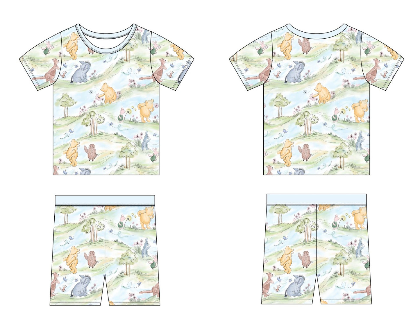 Pooh’s Springtime Stroll Short Set
