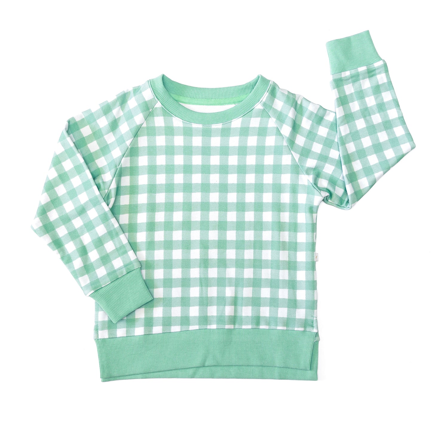 Gingham Vine Crewneck Sweater