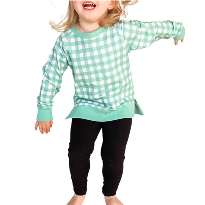 Gingham Vine Crewneck Sweater