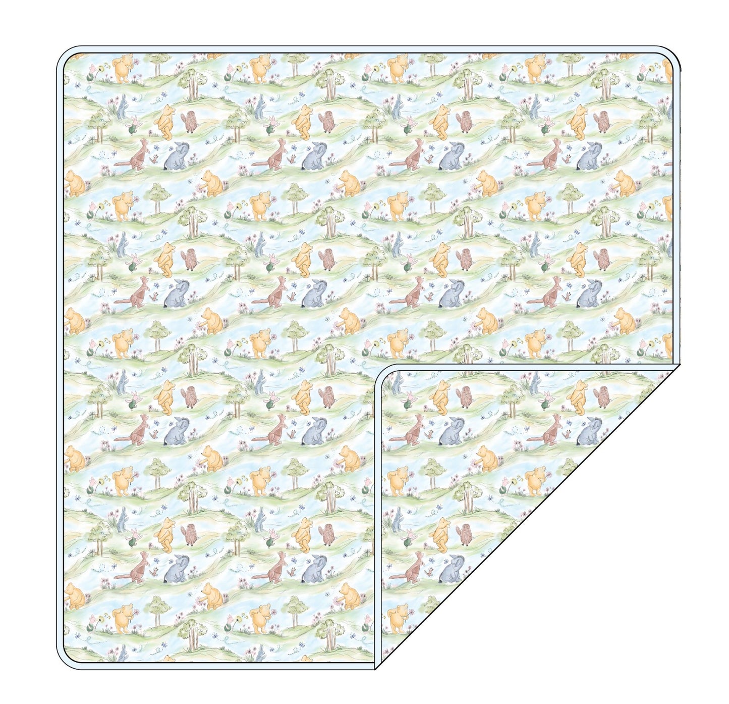 Pooh’s Springtime Stroll Snuggle Blanket