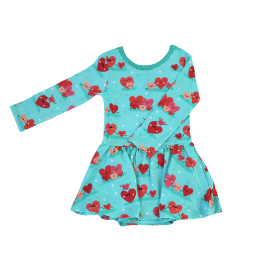 Heart Family Baby Twirl Dress - RUNS SMALL SIZE UP