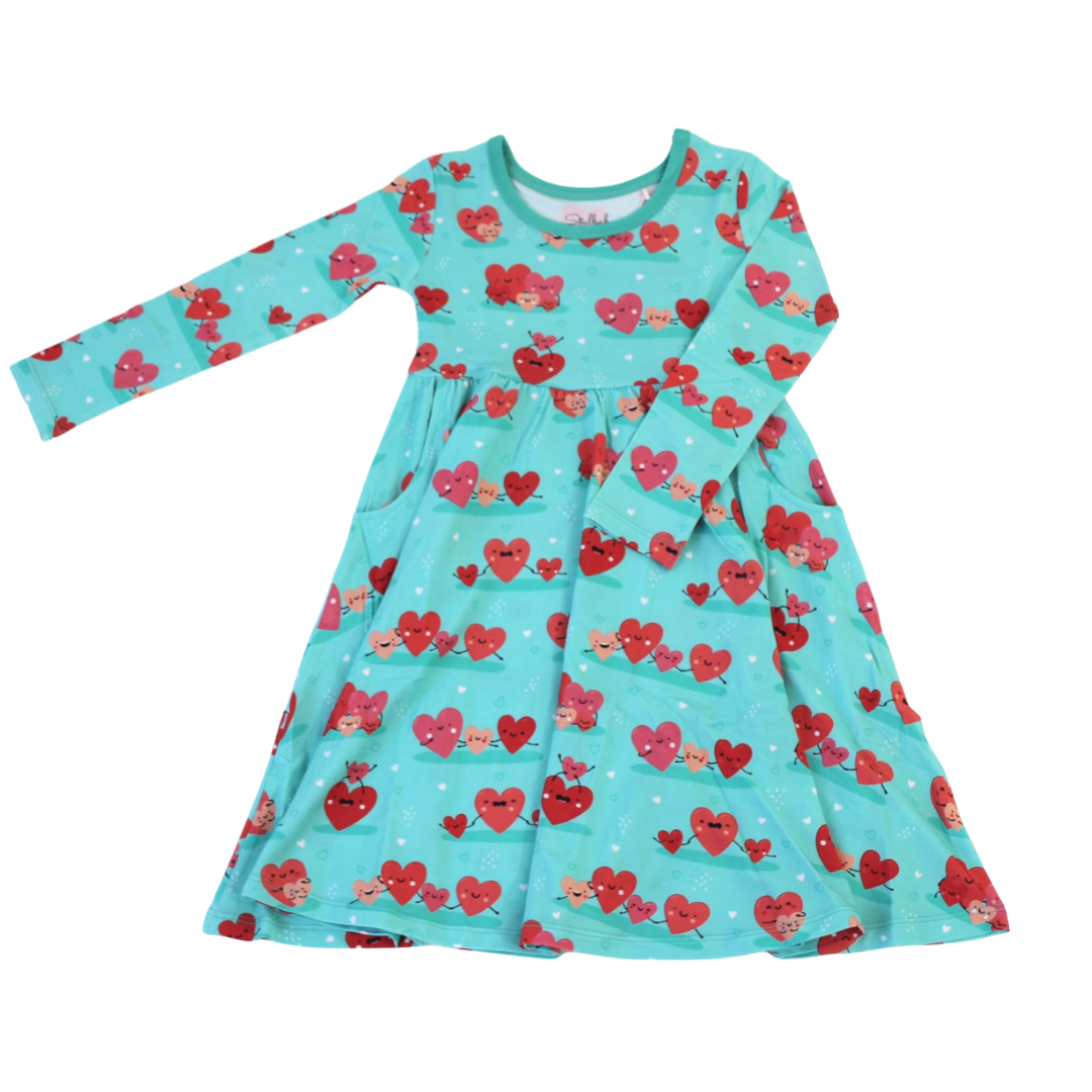 Heart Family Daywear Dress - RUNS SMALL SIZE UP